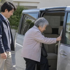 車選びや維持費を検討する日本人の人物の写真風イメージ